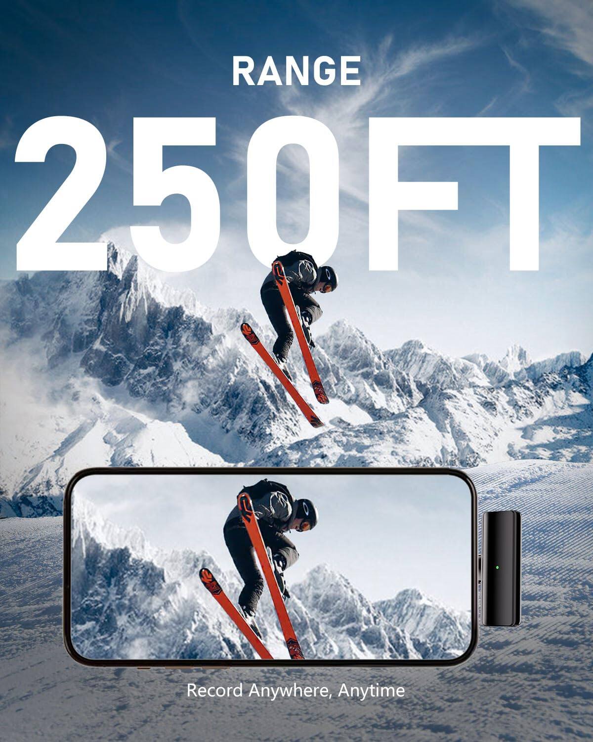 RANGE 250FT

Record Anywhere, Anytime