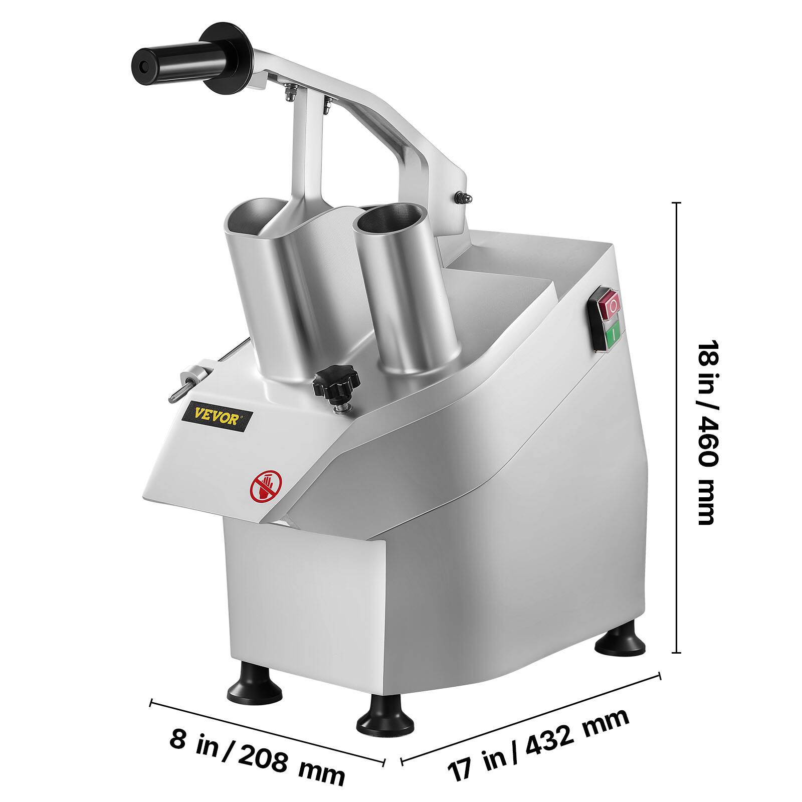 VEVOR

18 in / 460 mm

8 in / 208 mm

17 in / 432 mm