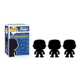 Set of 3 Surprise Comics & Superheroes Funko Pop! Randomly Selected - Black