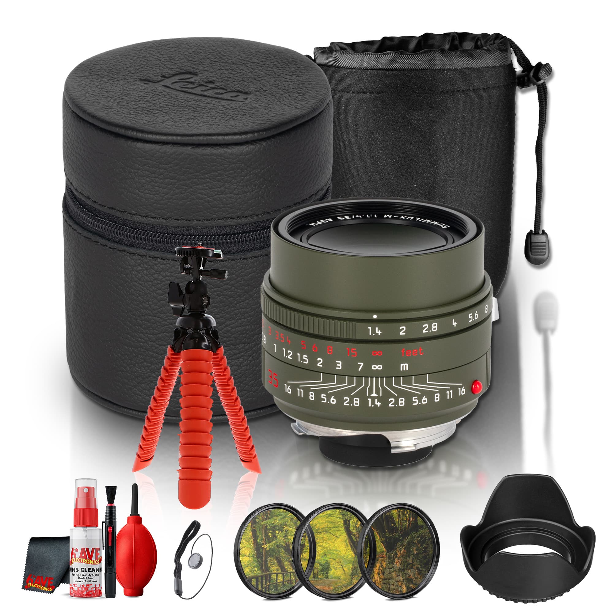 Leica - Summilux-M 35mm f/1.4 ASPH Safari Finish Lens + More Bundle - Black price history on PriceWatchPro