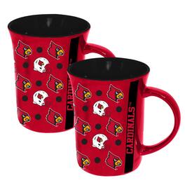 The Memory Company - Louisville Cardinals 2-Pack 15oz. Line Up Ceramic Mugs - Multicolor