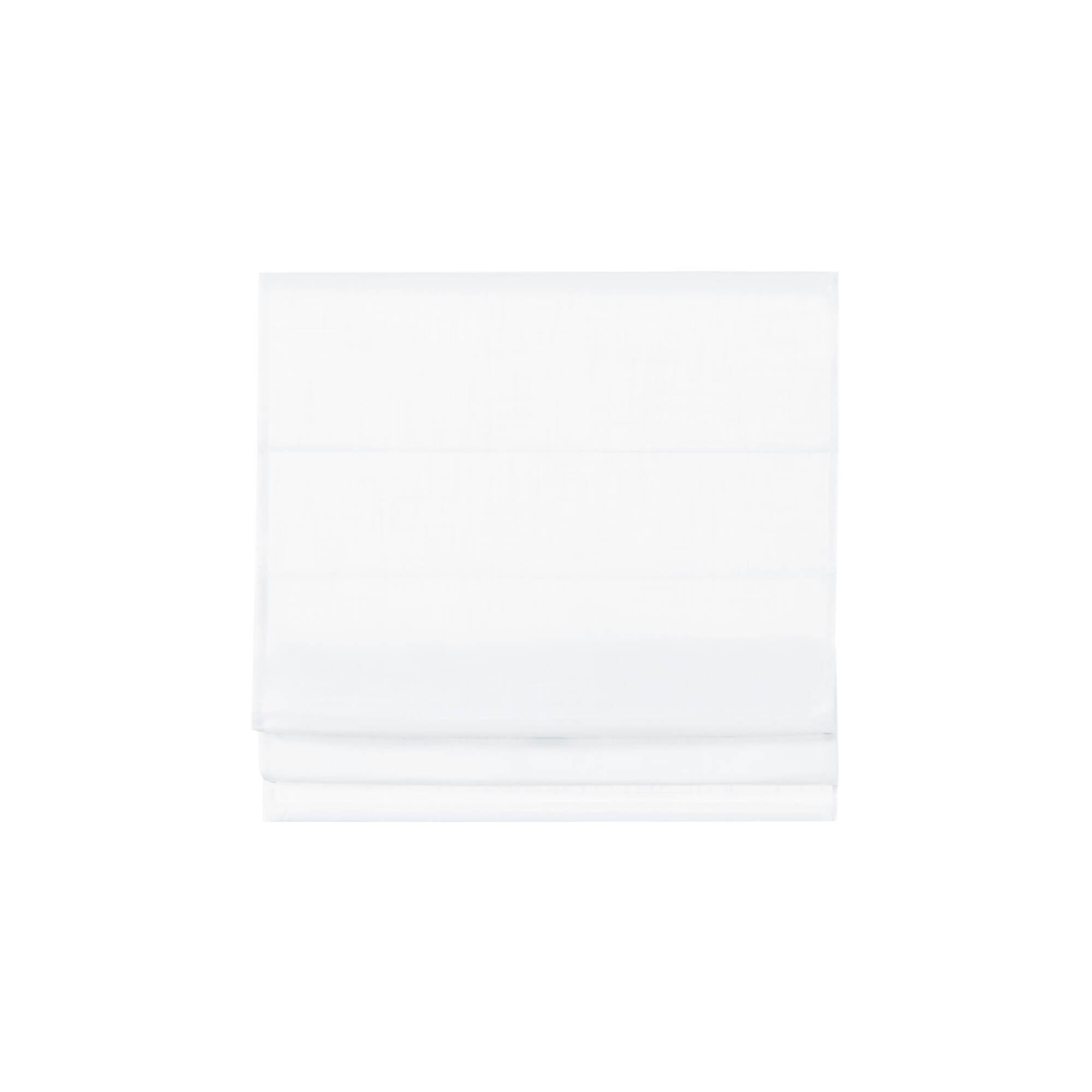 Alt View 7. BreeBe - 1-Piece 34x64' Linen Blend Light Filtering Cordless Roman Shade,White - White.