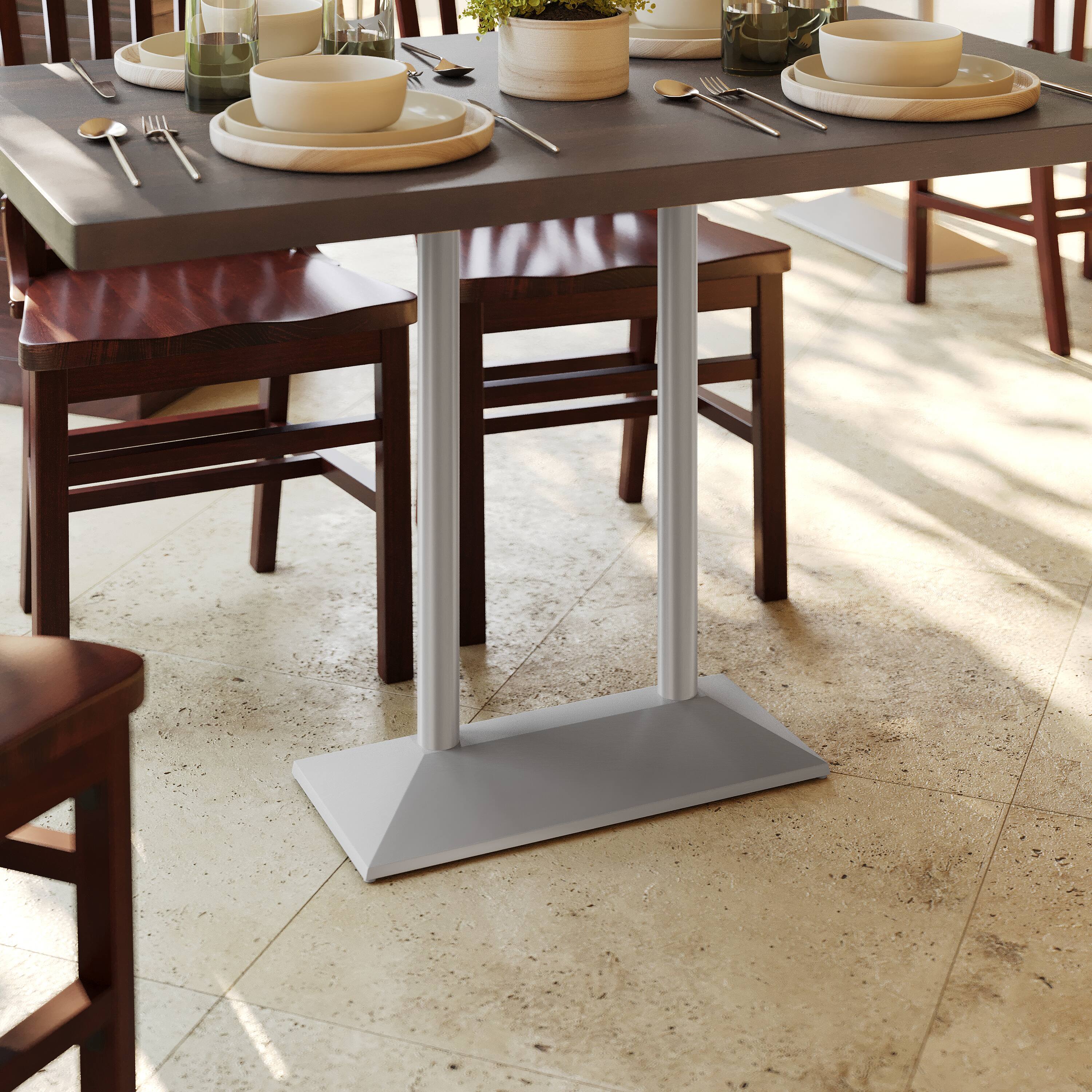 Flash Furniture Palis 27"W x 15"D Indoor/Outdoor Dining Height Double ...