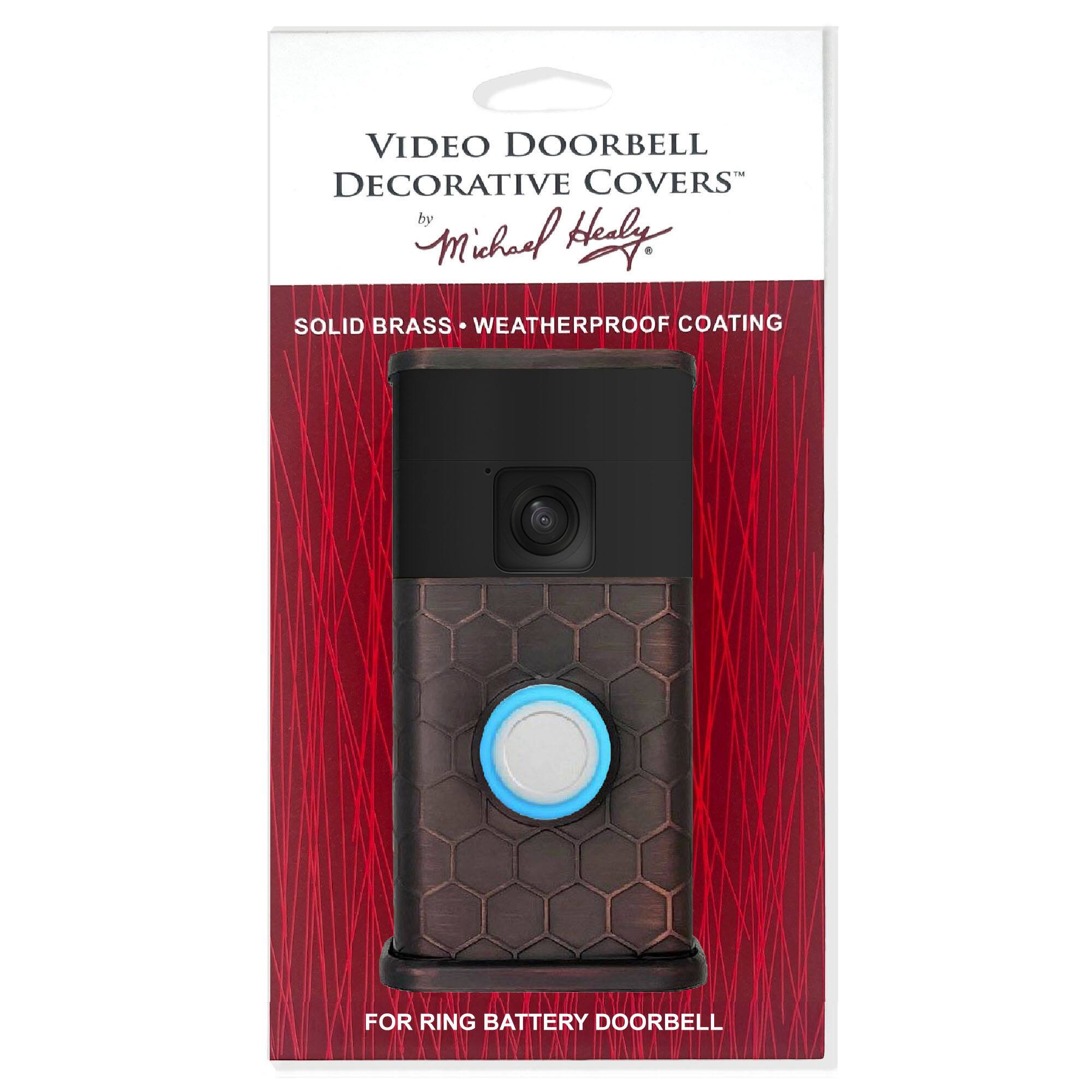 VIDEO DOORBELL DECORATIVE COVERS by Michael Healy
SOLID BRASS WEATHERPROOF COATING
FOR RING BATTERY DOORBELL
