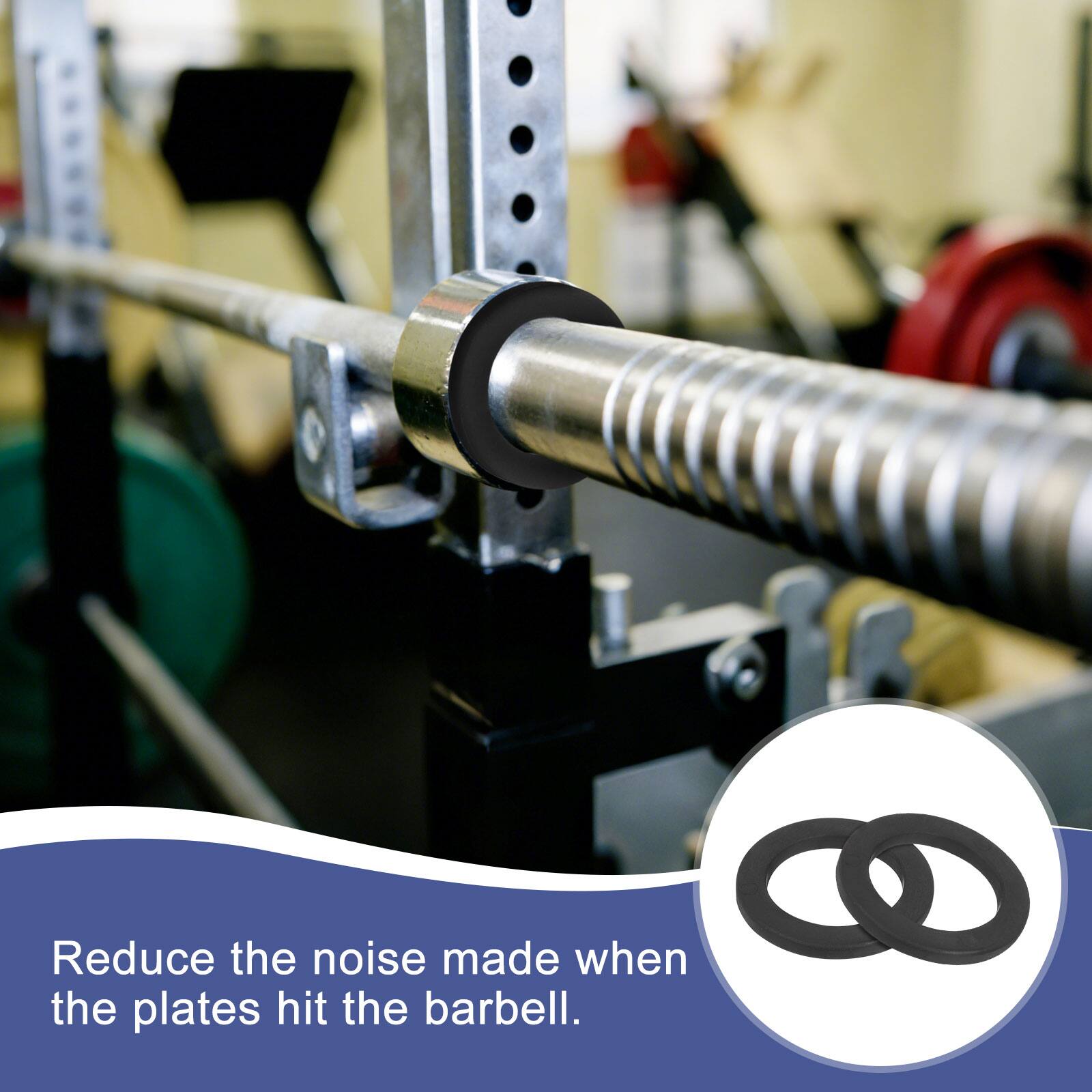 Reduce the noise made when the plates hit the barbell.