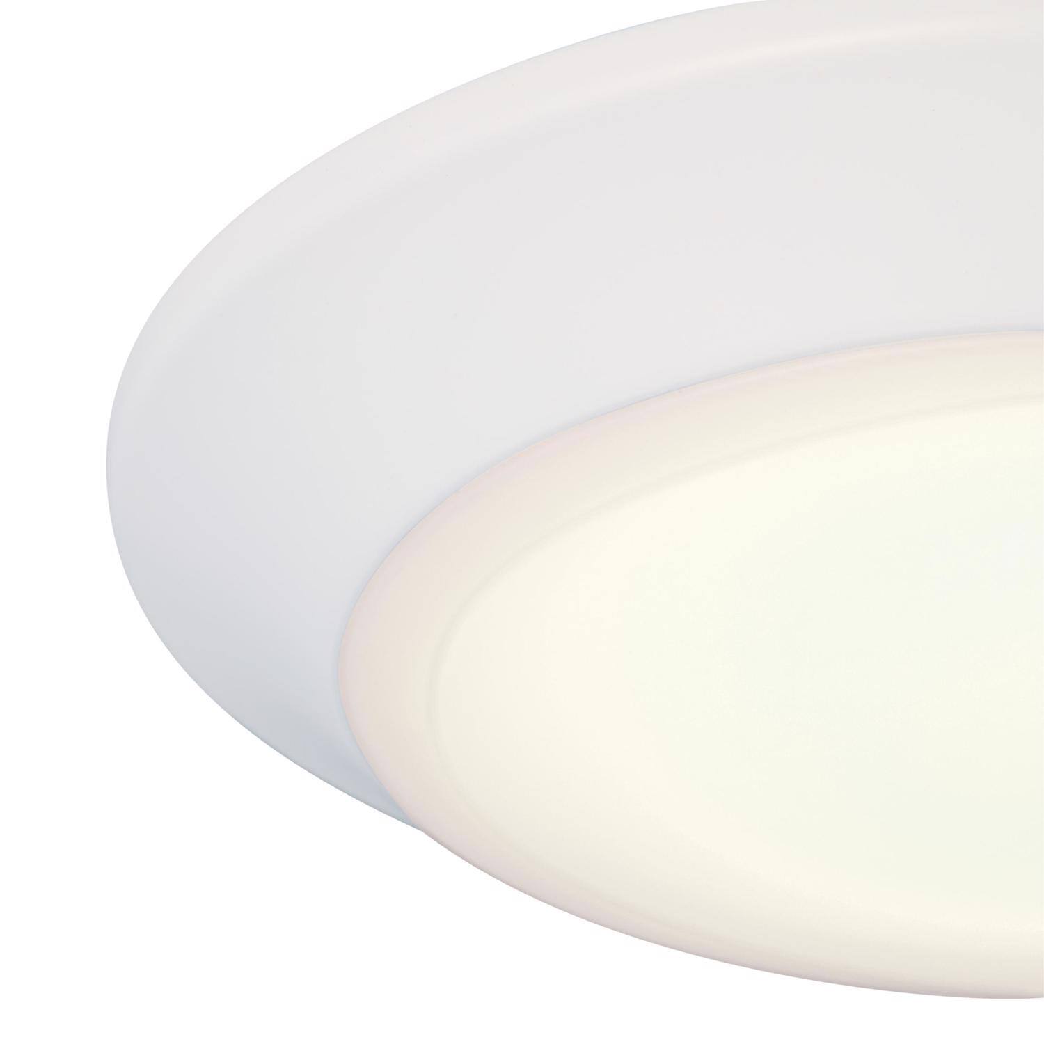 Left. Westinghouse - Westinghouse Color Changing Technology 1.25 in. H X 7.5 in. W X 7.5 in. L Frost White Ceiling Fixture.