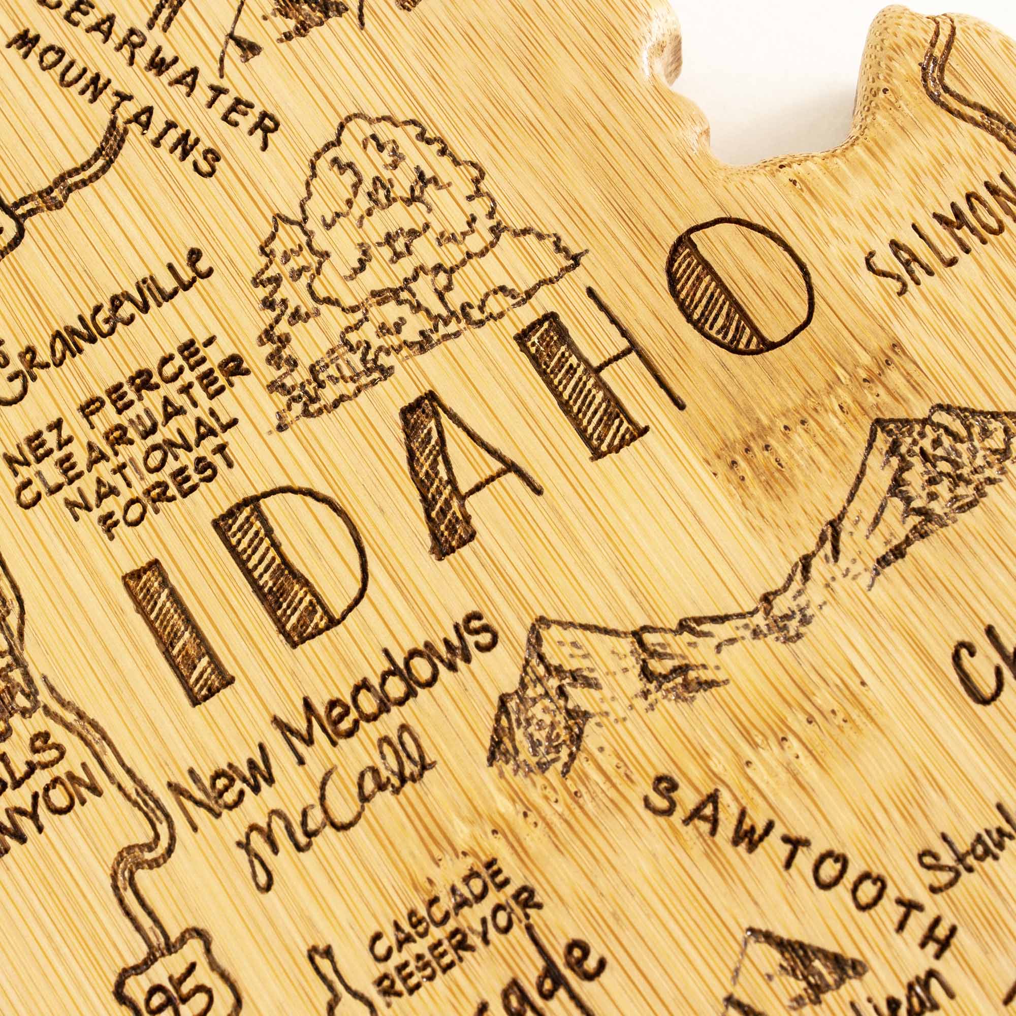 IDAHO  
SALMON  
GRANGEVILLE  
PERCE-NEZ CLEARWATER NATIONAL FOREST  
DEARWATER MOUNTAINS  
New Meadows  
McCall  
SAWTOOTH  
CASCADE RESERVOIR  
95
