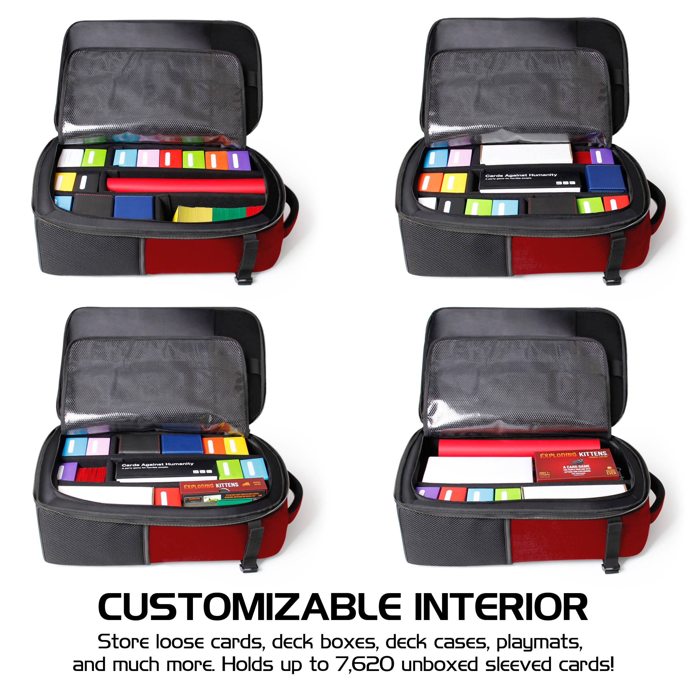 Hey! PERLONINO KITTERS n - aida FOE 1 w.com KITTENS i CUSTOMIZABLE INTERIOR Store loose cards, deck boxes, deck cases, playmats, and much more. Holds up to 7,620 unboxed sleeved cards!