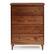 Front Zoom. Walker Edison - Modern 4 Drawer Dresser - Walnut.