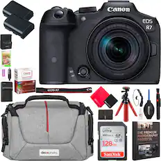 Canon
Cases dectpur Screen GUAND
EOS RF-S18-150mm R7 LENS F3.5-6.3 IS CANON STM
decogoar
************ Cheete Canon Canon AUTHORZED I YEAR LIMITED WARRANTY PURCHASE FROM NYP DEALER AUTHORIZED
MF AF
55mm
EOS R7
Ca decephoto decephoto.
deconvar
SanDisk Ultra 100 MB/s' SO XC I A U c 128GB
THE PREMIUM PHOTOGRAPHY PROTOCOL
decophoto.
SanDisk
150 SSENTIALS