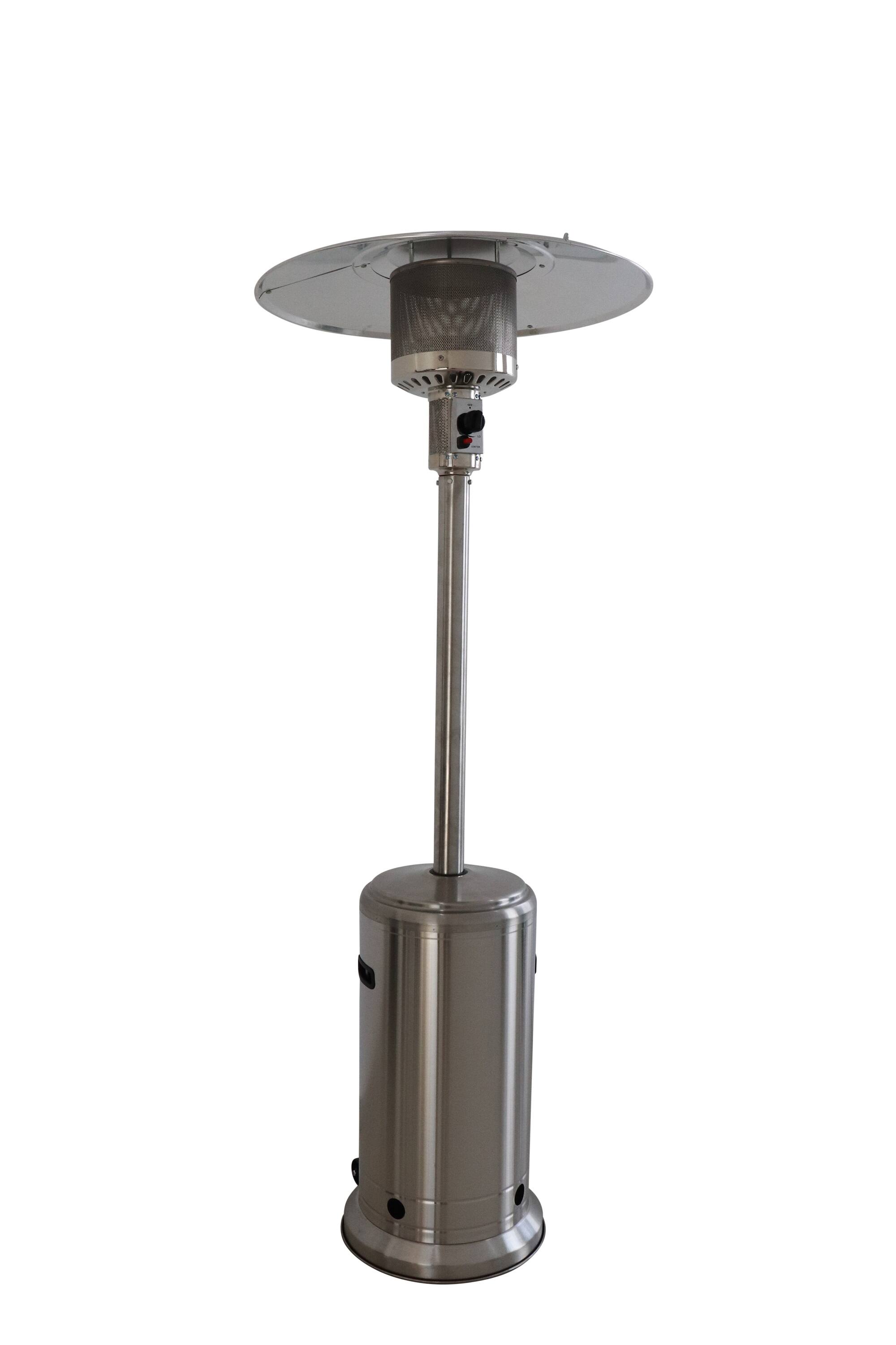 Front. Mondawe - 46,000 BTU Standing Patio Heater - Grey.