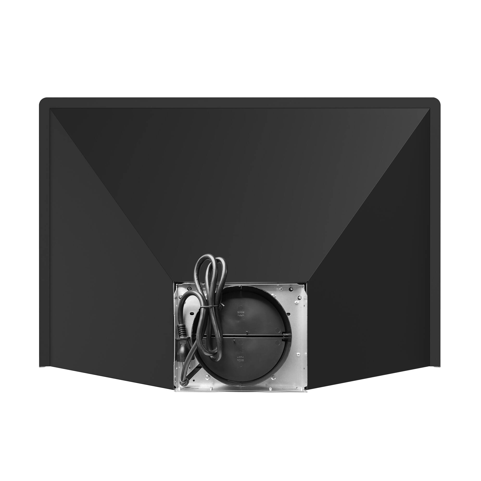 Alt View 8. COSMO - COS-63175S-BK 30 in. Vista Collection 380 CFM Ducted Wall Mount Range Hood, Touch Controls, LED Lights - Matte Black.