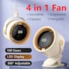 4 in 1 Fan
Standable
Suspended
Clipable
Hangable
100 Gears
LED Display
360° Adjustable