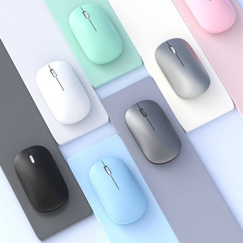 Alt View 3. RISOKEYS - Minimalist Wireless Mouse: 2.4G/BT Dual-Mode, Type-C Rechargeable, Quiet Click – For Laptop/Tablet/Mobile,Office & Home - Black.