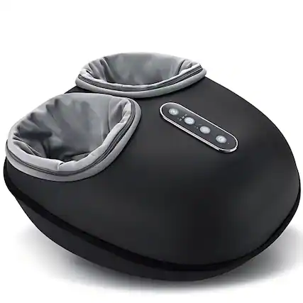 Front. Luckbyte - Shiatsu Foot Massager with Heat and Roller for Muscle Relaxation and Foot Pain Relief.