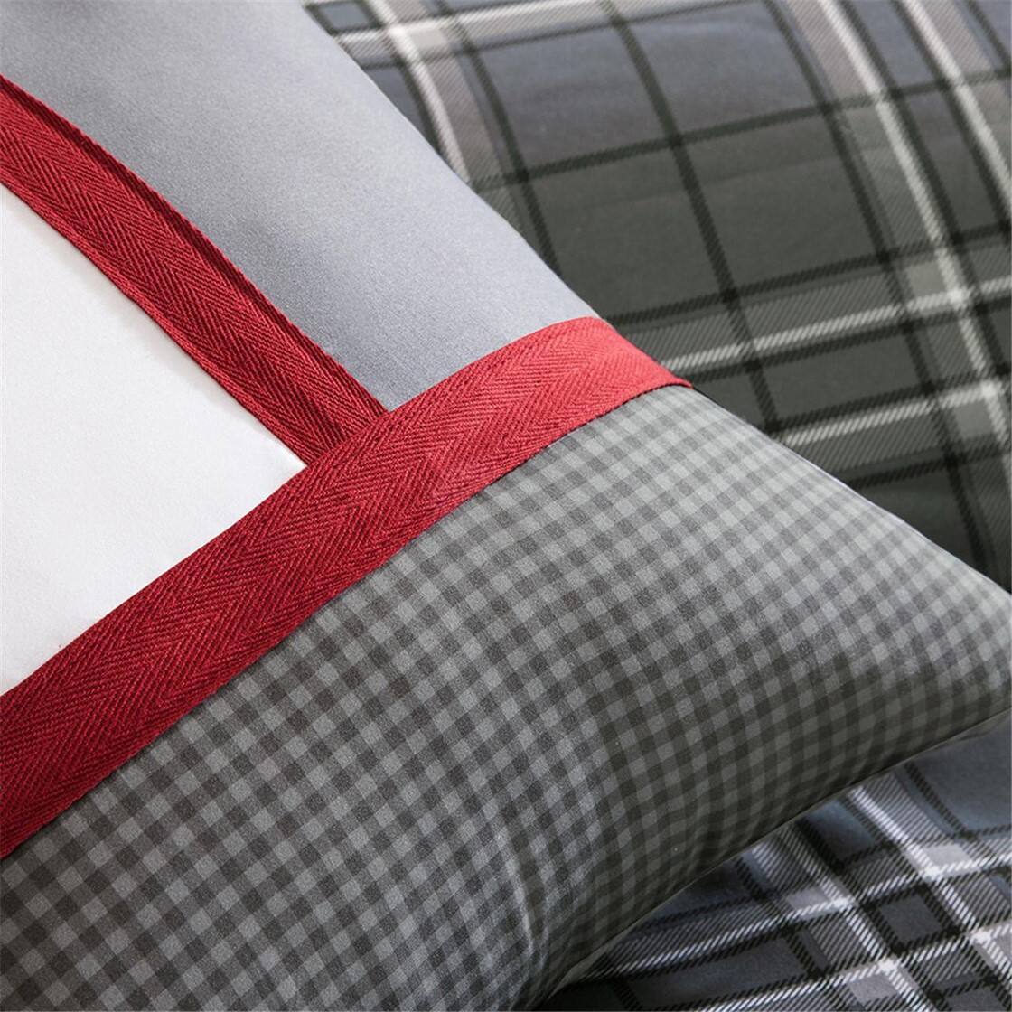 Alt View 2. Gracie Mills - Gracie Mills Elestren Plaid Comforter Set with Freshness Protection - Grey.