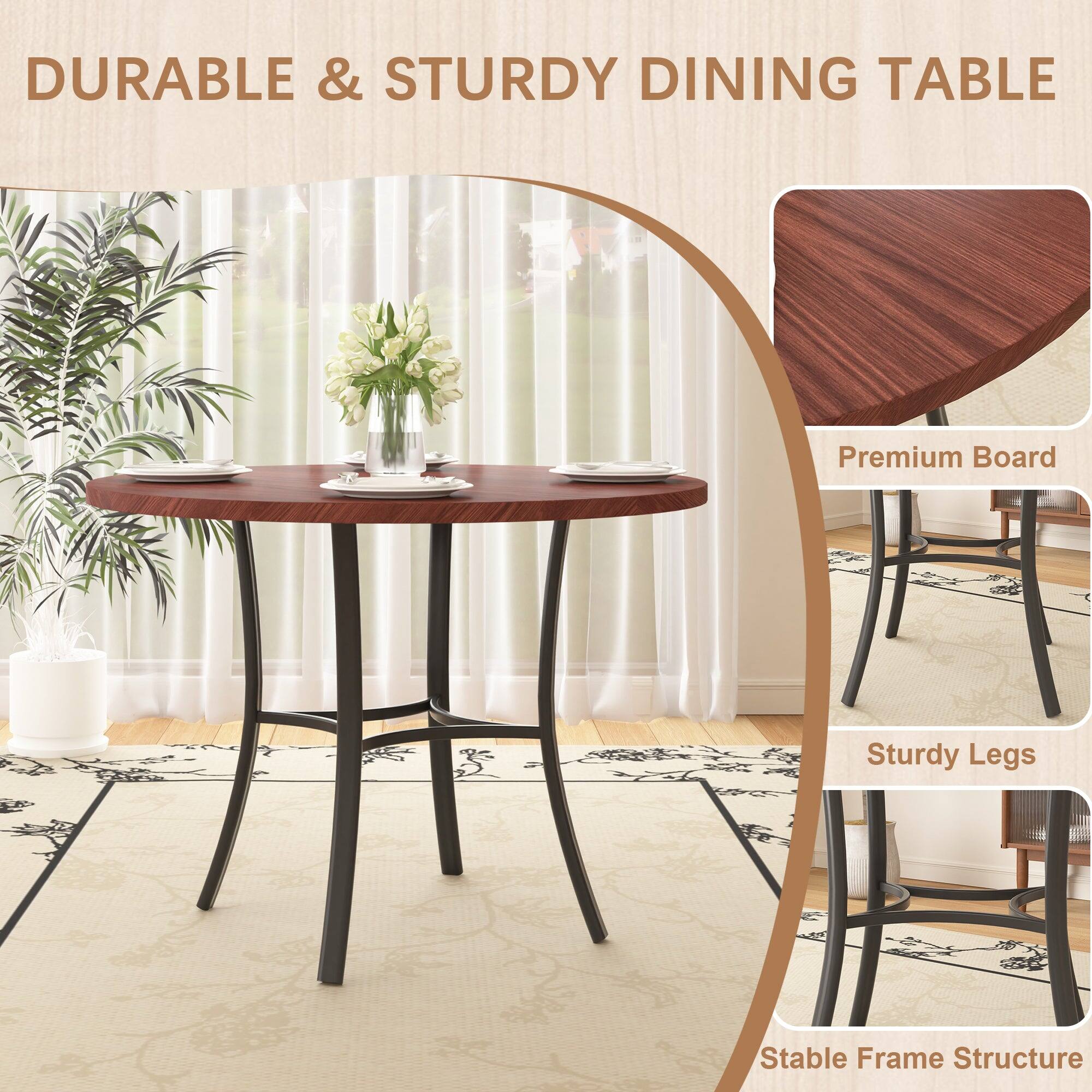 DURABLE & STURDY DINING TABLE

- Premium Board
- Sturdy Legs
- Stable Frame Structure