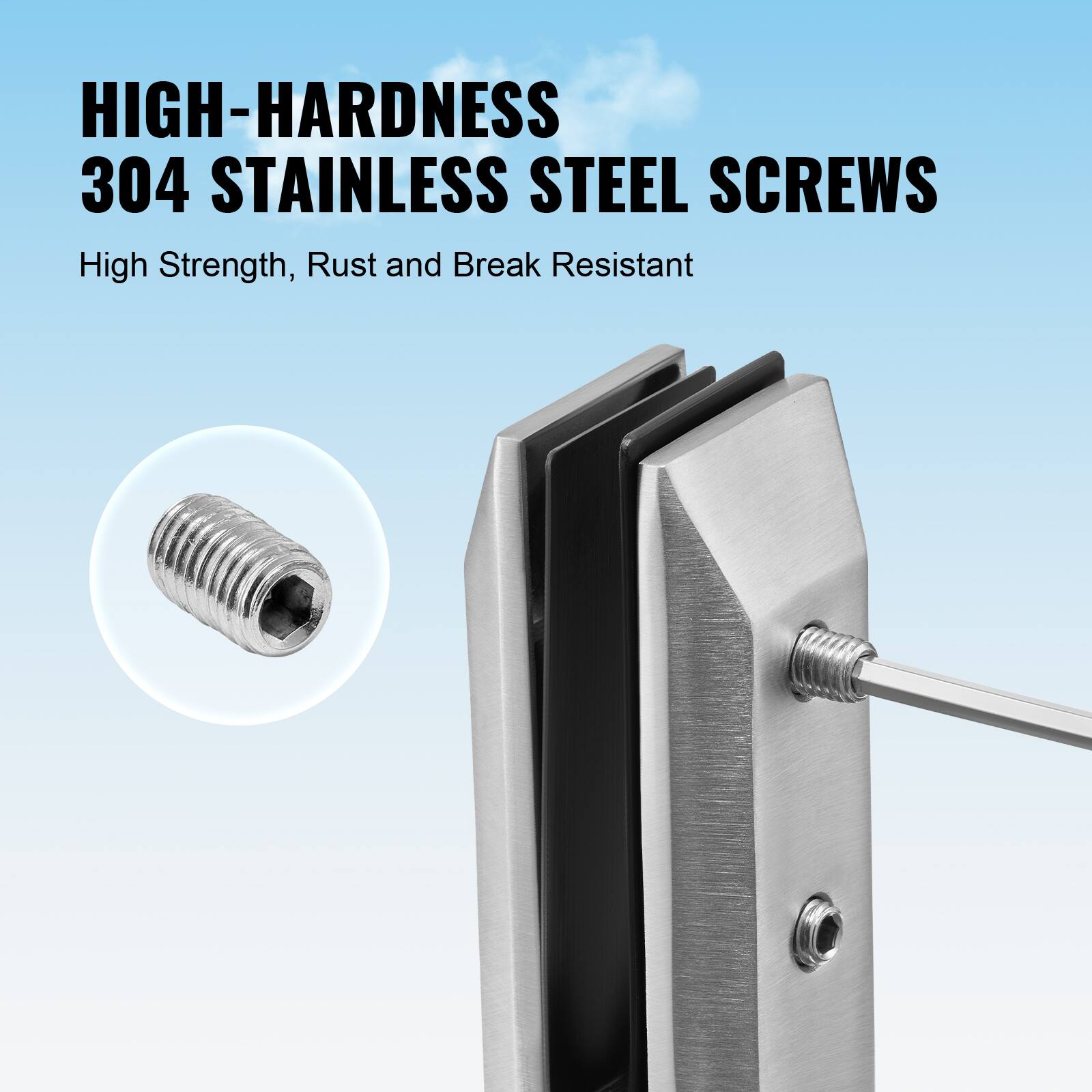 HIGH-HARDNESS 304 STAINLESS STEEL SCREWS  
High Strength, Rust and Break Resistant