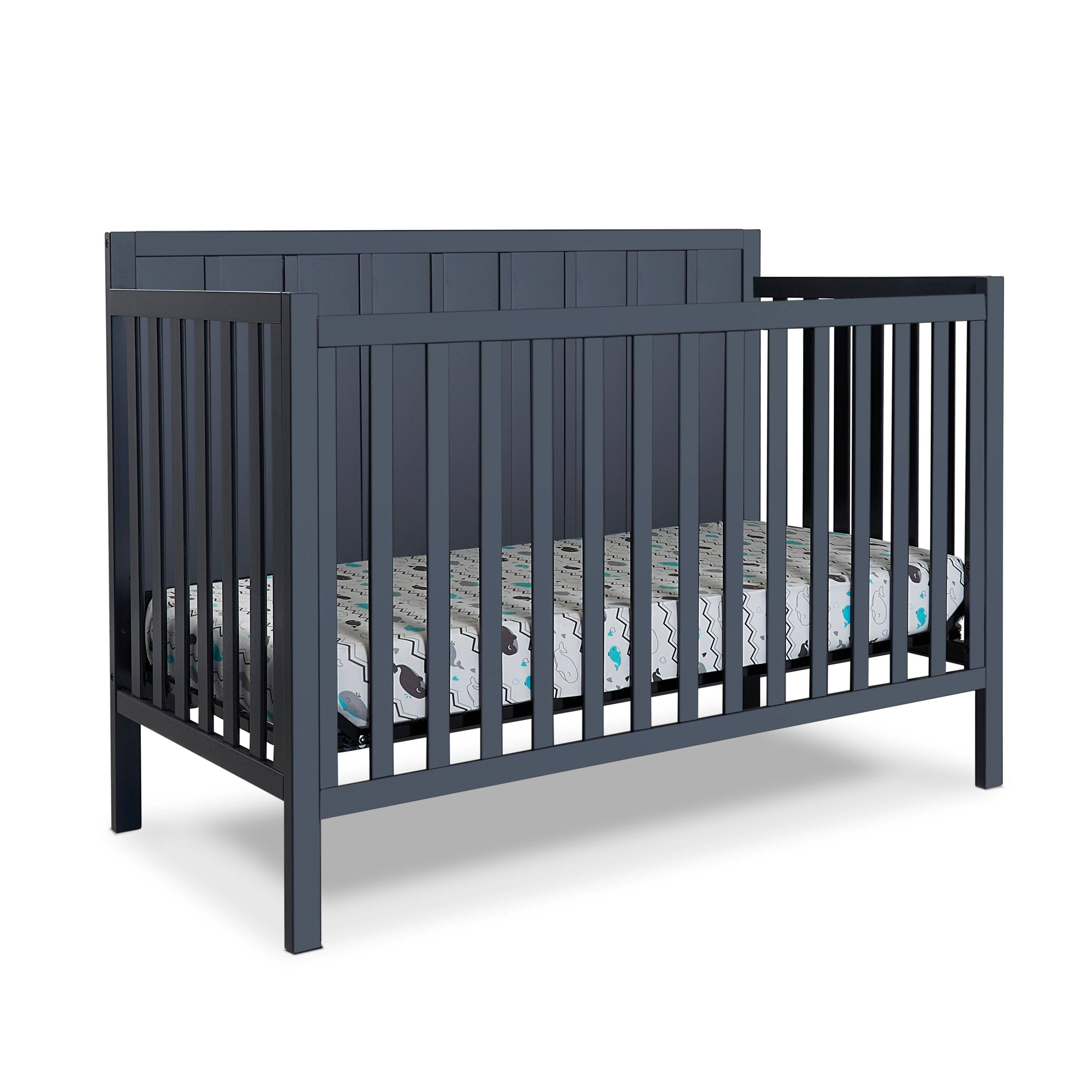 Front. Sorelle - Essex 4-in-1 Convertible Crib Midnight - Midnight.