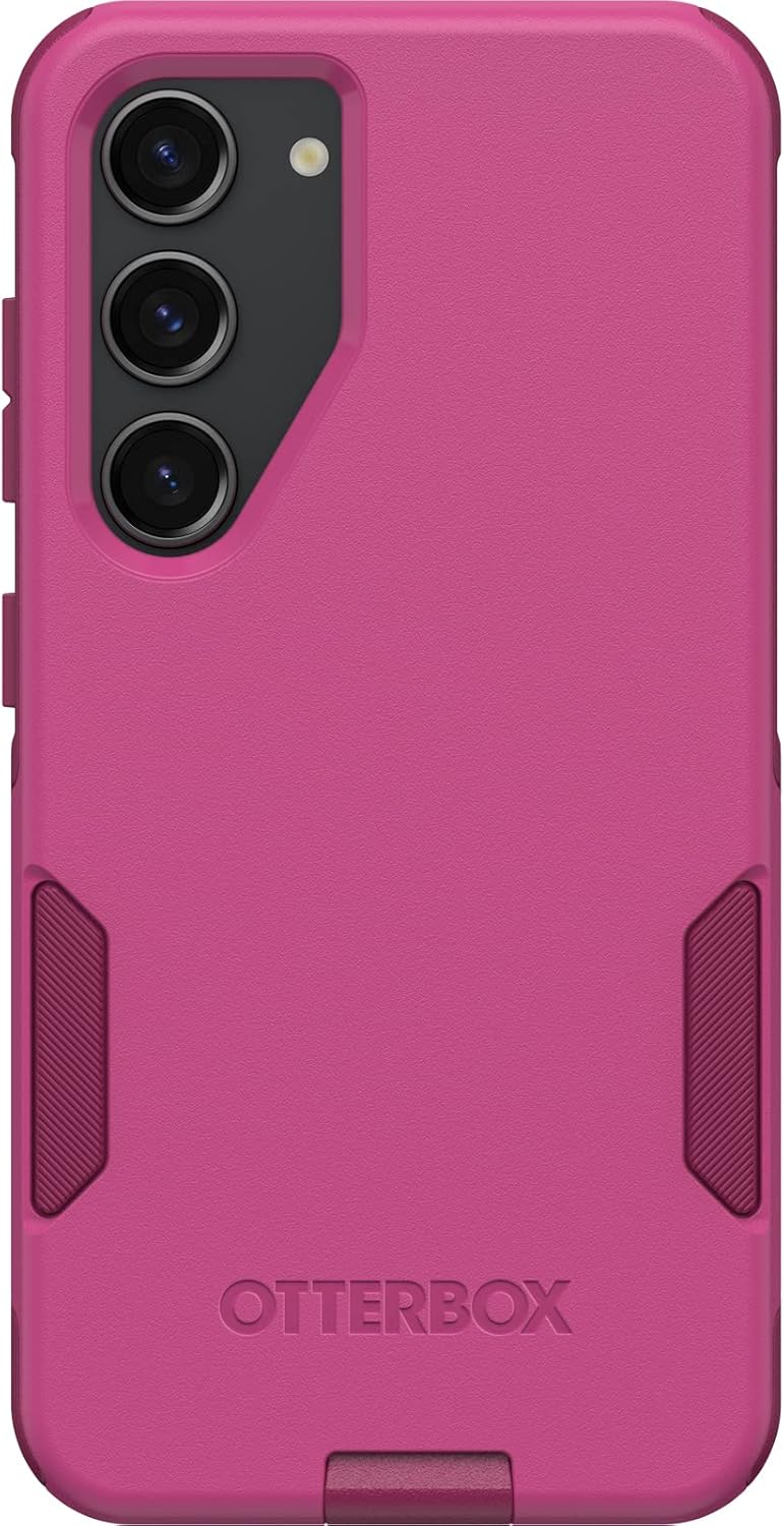 Back. OtterBox - OtterBox Galaxy S23 Commuter Series Case - INTO The Fuchsia (Pink), Slim & Tough, Pocket-Friendly, with Port Protection - Pink.