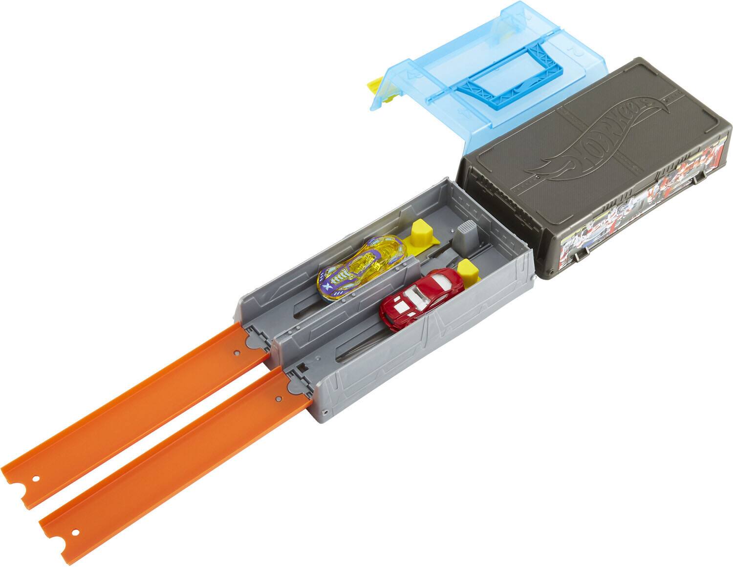 Alt View 1. Mattel - Mattel - Hot Wheels Action Race Case Track Set   - Collectibles - Multicolor.