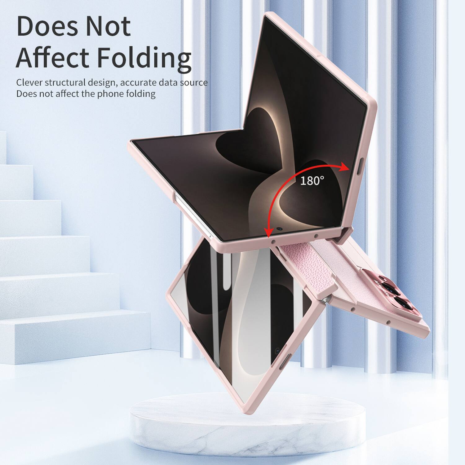 Does Not Affect Folding

Clever structural design, accurate data source

Does not affect the phone folding

180°