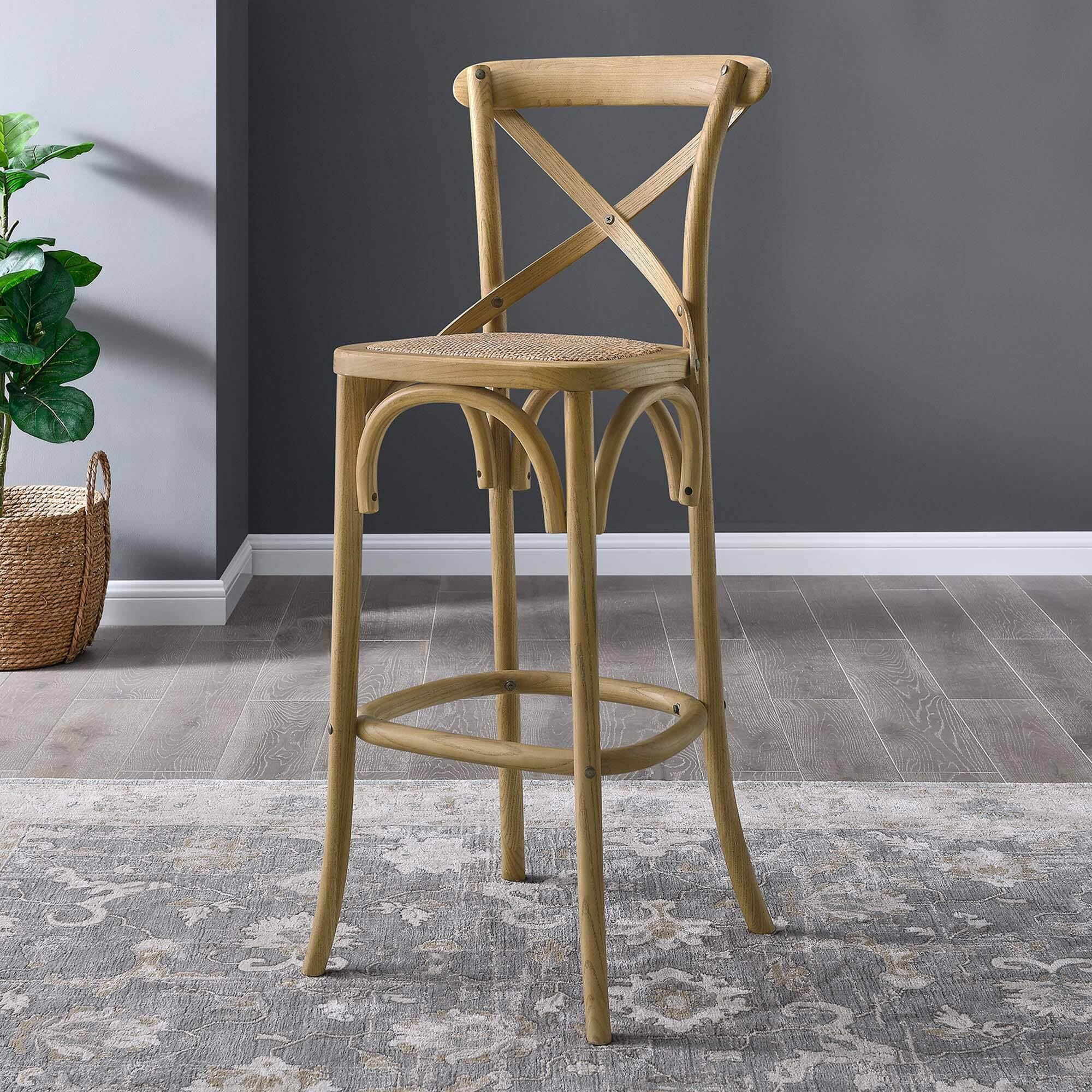 Alt View 6. Modway - Gear Bar Stool - Brown.