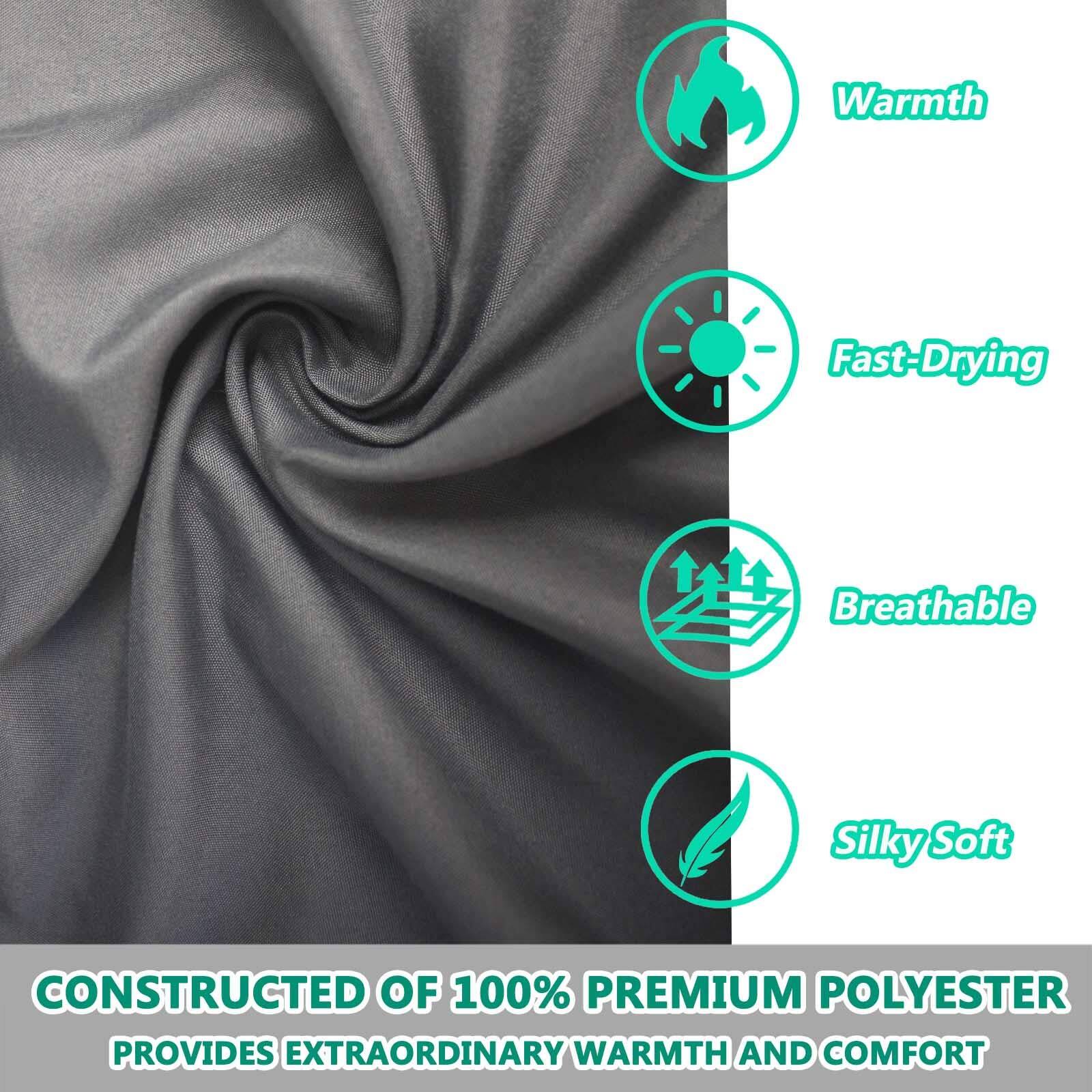 Warmth  
Fast-Drying  
Breathable  
Silky Soft  

CONSTRUCTED OF 100% PREMIUM POLYESTER  
PROVIDES EXTRAORDINARY WARMTH AND COMFORT
