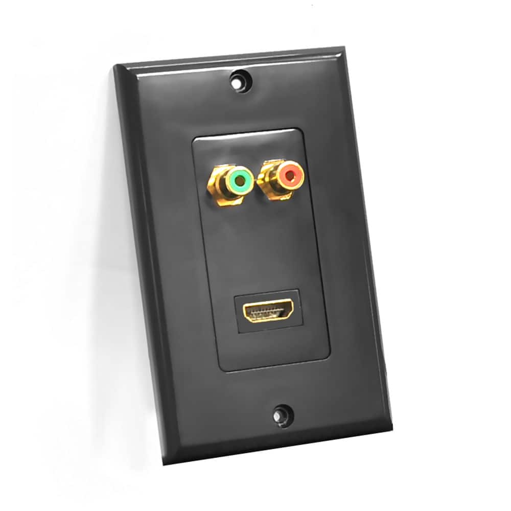 Pyle - Home HDMI/Stereo RCA Audio Wall Plate, HDMI and RCA Audio Jack, Supports 1080p Video - Black price history on PriceWatchPro