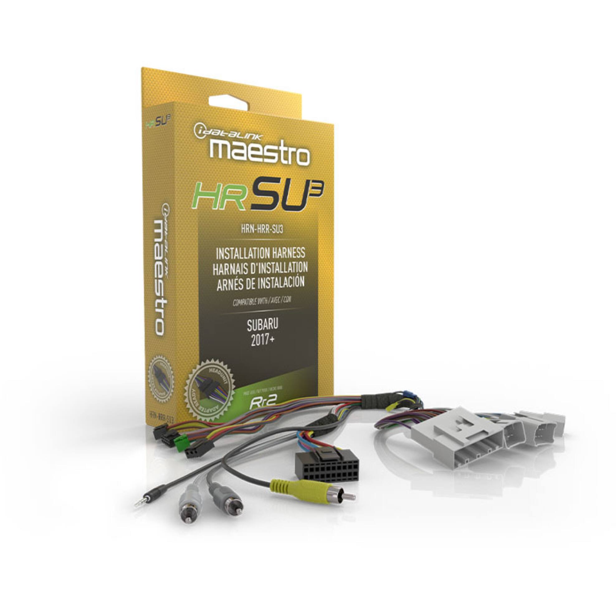 SU JataLiNK maestro HR SUP HRN-HRR-SU3 maestro CaLI HARNAIS INSTALLATION D'INSTALLATION HARNESS ARNS DE INSTALACIN COMPACAL! WH AEL CON SUBARU 2017+ MEADINGT MTAS Rr2