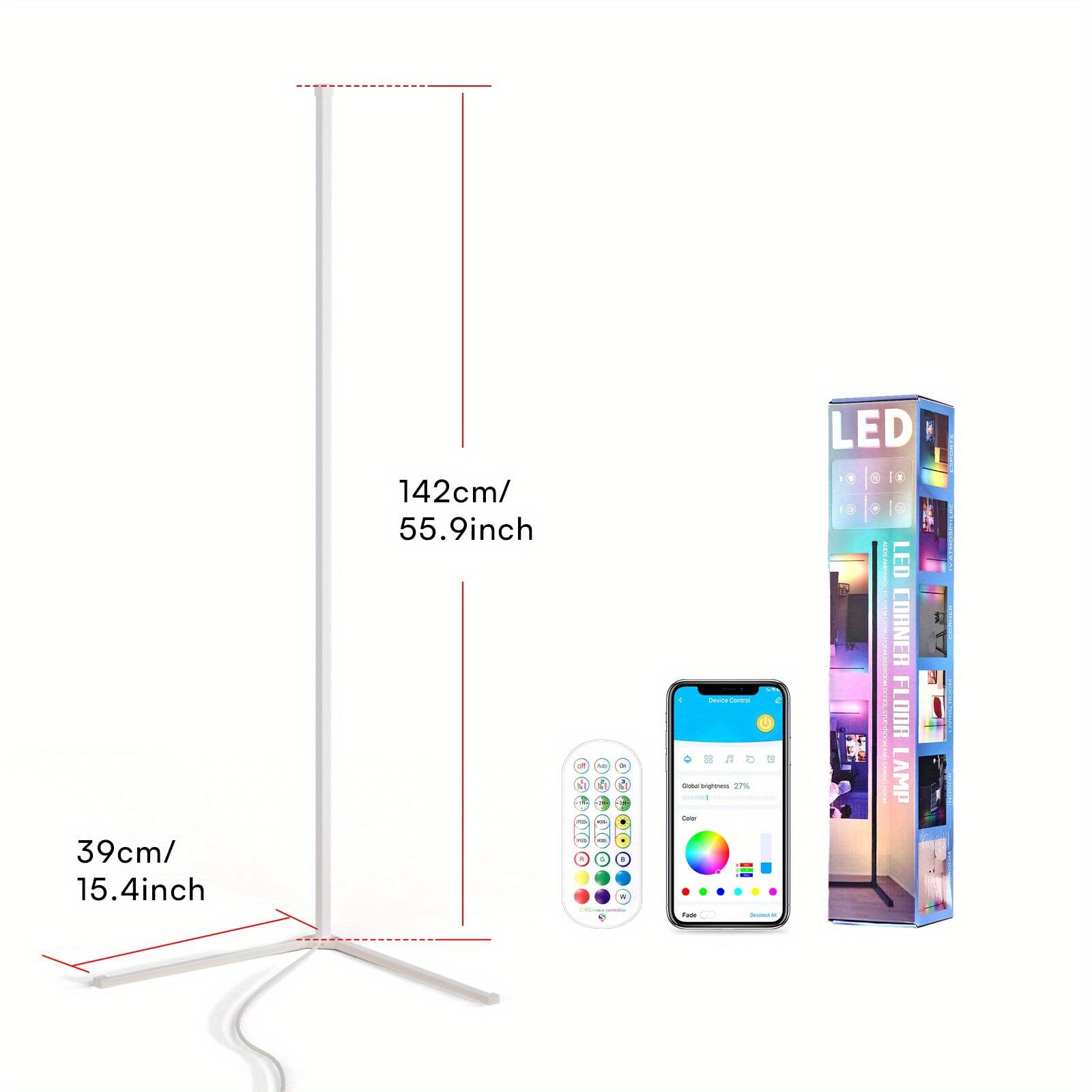 39cm/ 15.4inch  
142cm/ 55.9inch  
4  
f - 0 i IN -  
1 Device Central in Cold brightness 27% Color Fode Cholection  
LED 10 @ 3 : LED FL CORNER OUR LAMP