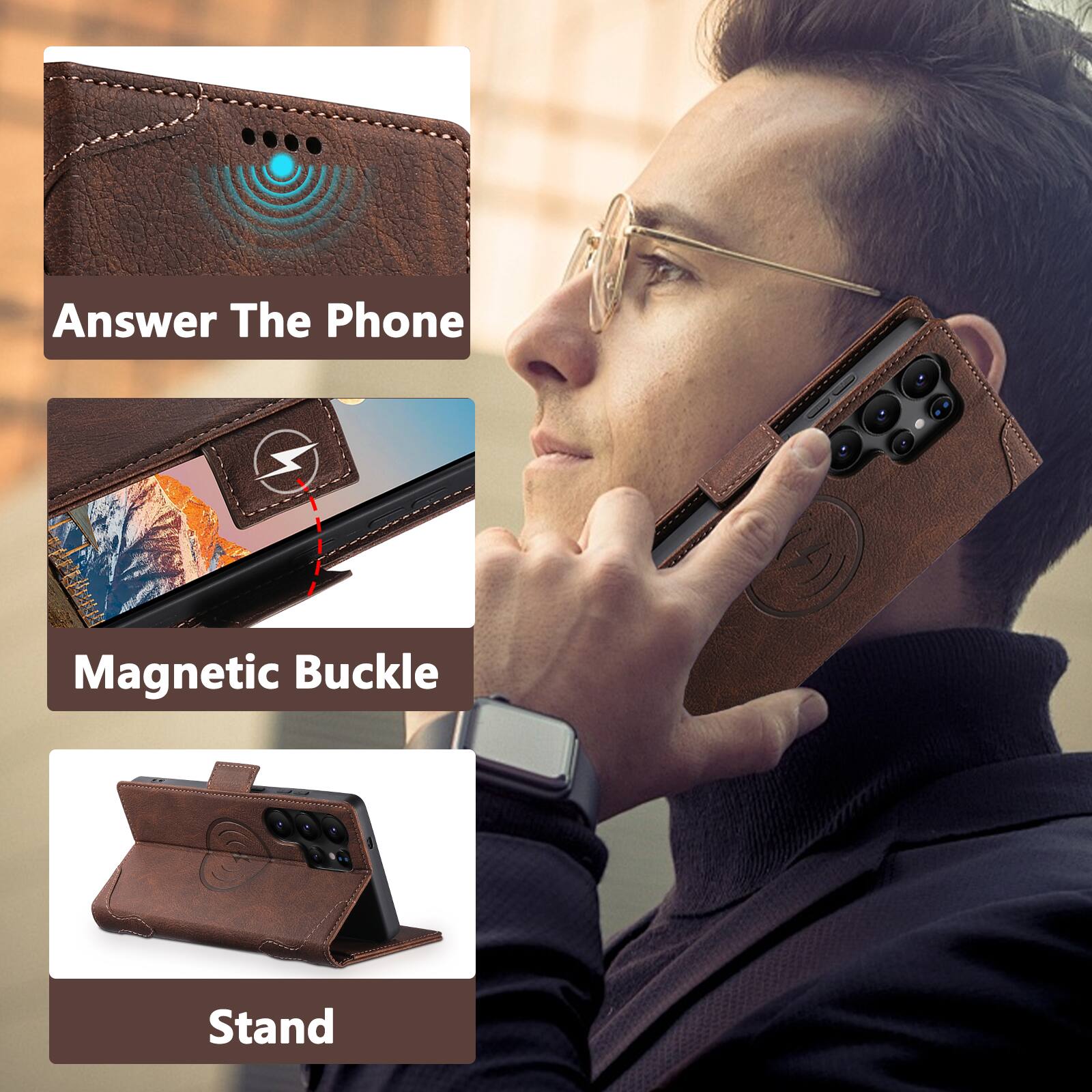 Answer The Phone X I Magnetic Buckle Stand