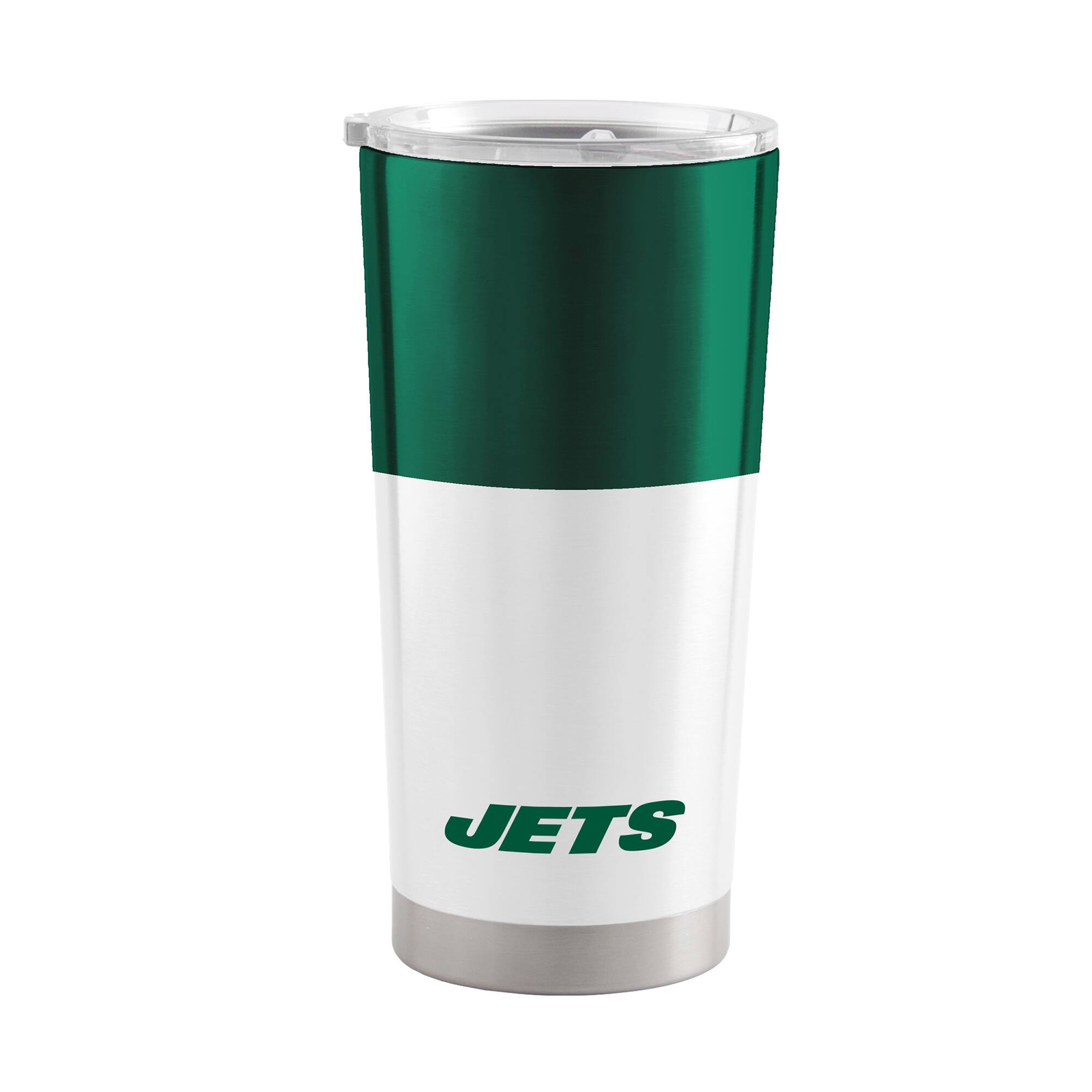 Alt View 1. Logo Brands - 20oz. Colorblock Stainless Tumbler - Multicolor.