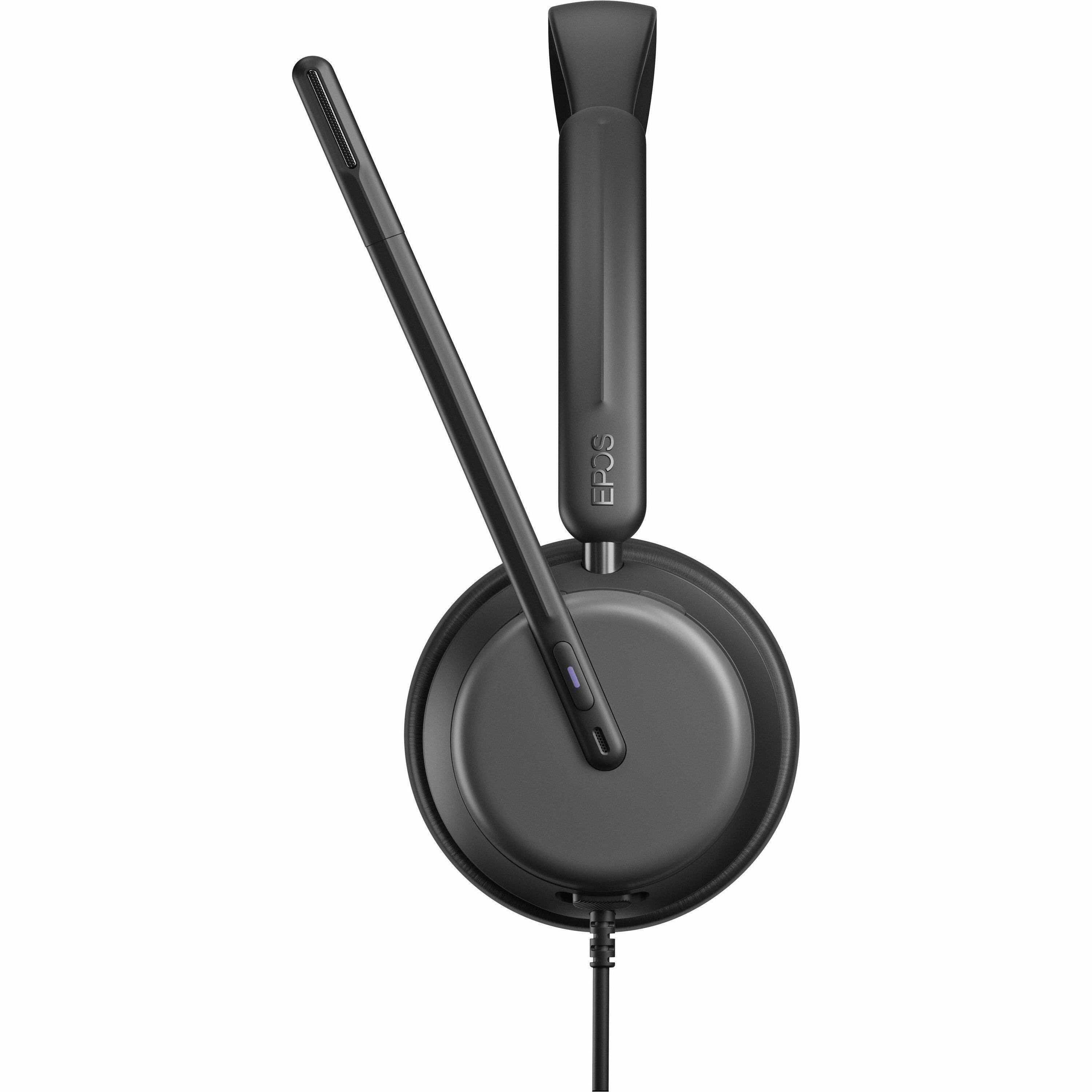 Alt View 7. EPOS - EPOS IMPACT 860T ANC Headset - Microsoft Teams Certification - Stereo - USB Type C - Wired - On-ear, Over-the-head - Unknown.