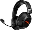 Front. HyperX - Cloud Flight 2 Wireless Gaming Headset for PC, PS5, PS4, Nintendo Switch, Mac, Mobile, and Bluetooth - Black.