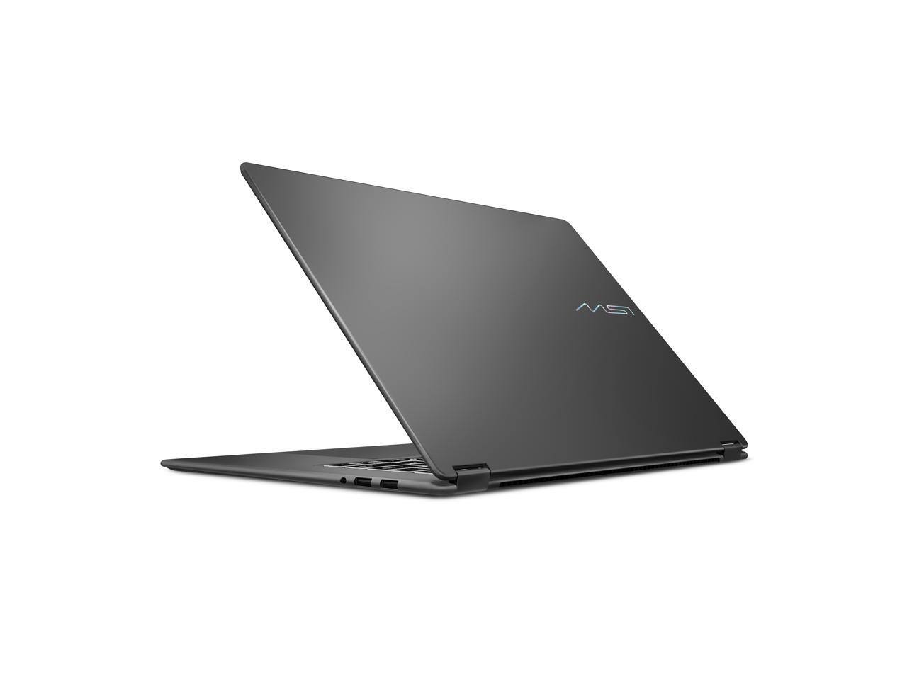 Alt View 9. MSI - MSI Prestige 16 Flip AI+ 16" Touchscreen Laptop Intel Core Ultra 7 355, 32GB RAM, 1TB SSD, Windows 11 (C3MTG-058US) - Platinum Gray.