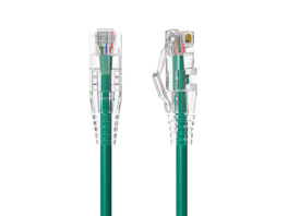 Cable Leader - Cat 6a Ethernet Cable, Slim 28 AWG Snagless RJ45 Patch, 10 Gbps for Router, Gaming Console, PC, Server Rack - Green
