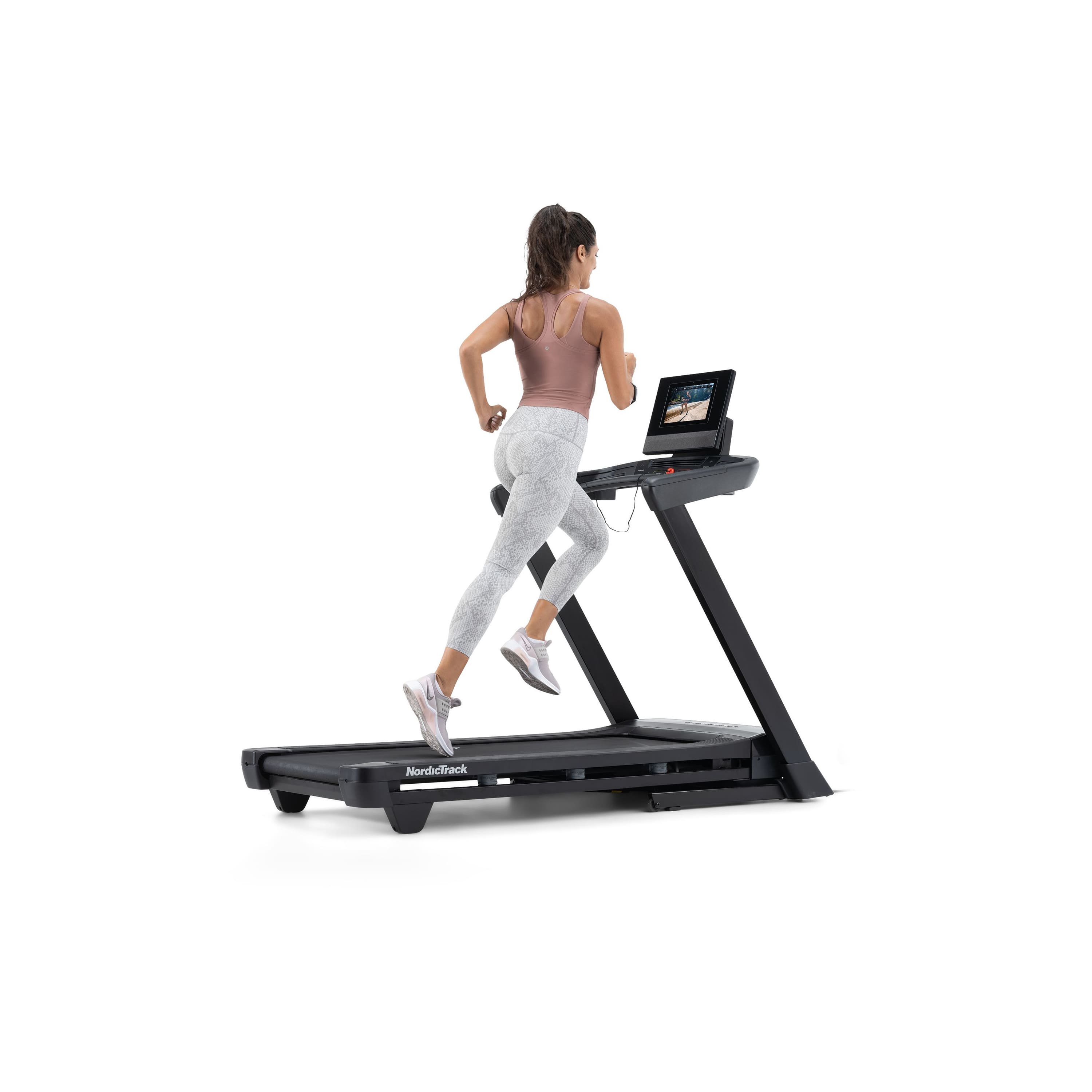 NordicTrack - T Series 10 Treadmill with 10" Tilting Touchscreen and Compact Design - Black
