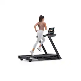 NordicTrack - T Series 10 Treadmill with 10" Tilting Touchscreen and Compact Design - Black