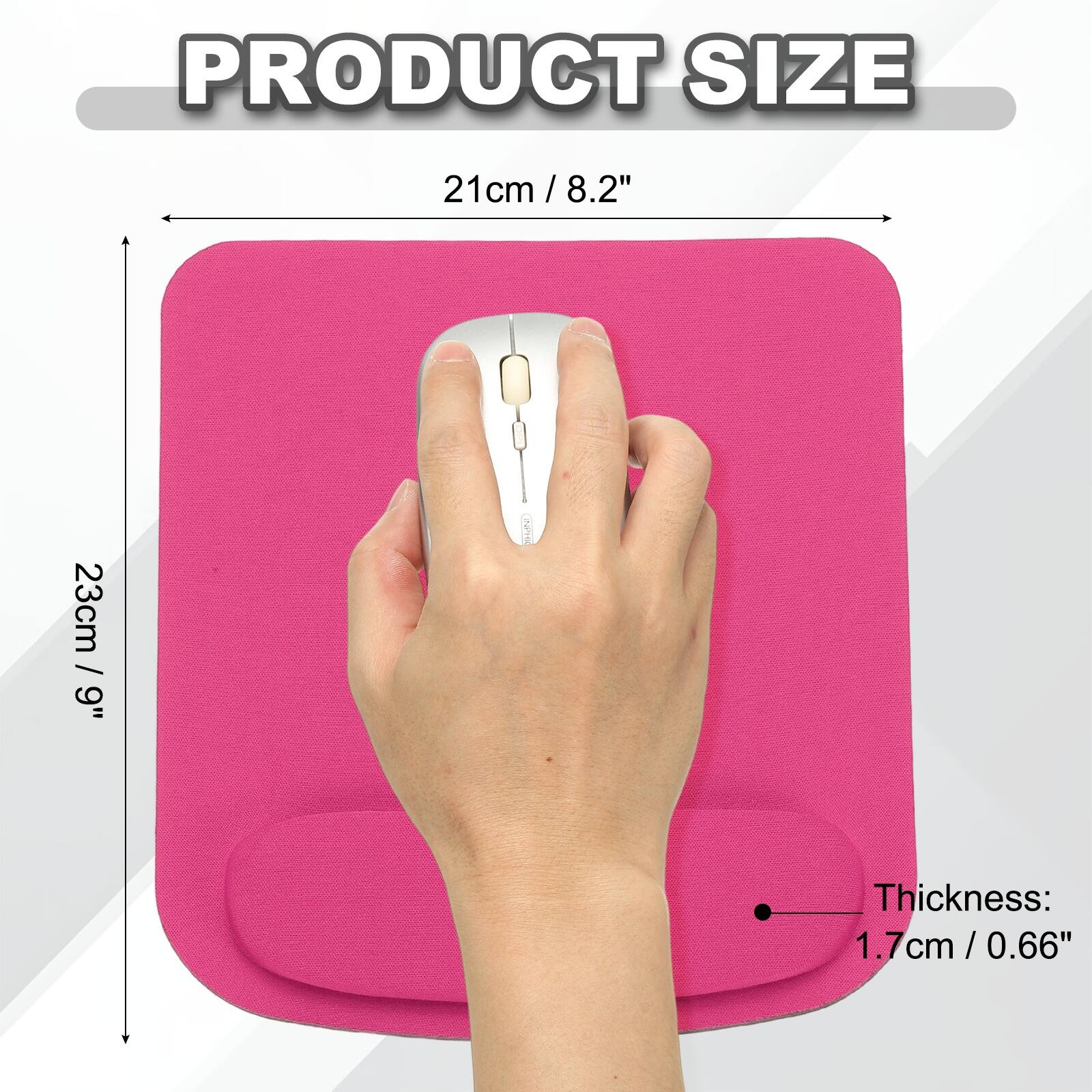 PRODUCT SIZE  
21cm / 8.2"  
23cm / 9"  
Thickness: 1.7cm / 0.66"