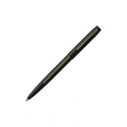 Front. Fisher - Fisher Space Pen Non-Reflective Matte Black Conservation Cap-O-Matic Space Pen.