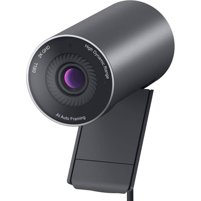 Dell - WB5023 Webcam - 60 fps - USB 2.0 Type A - 2560 x 1440 Video - CMOS Sensor - Auto-focus - 78° Angle - 4x Digital