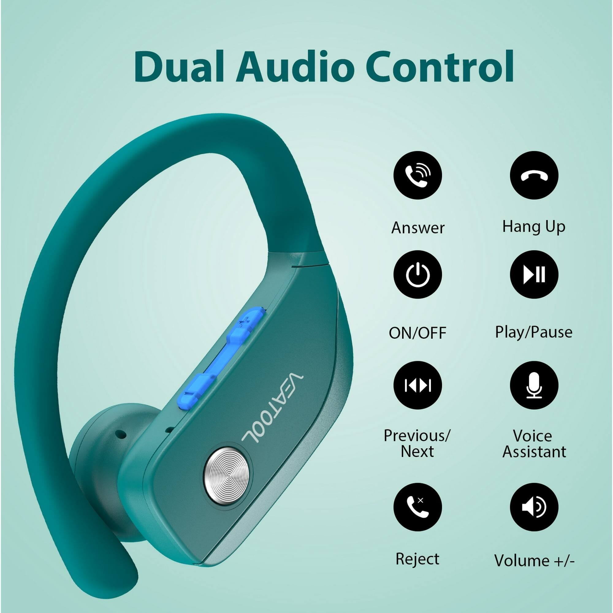 Dual Audio Control

- Answer
- Hang Up
- ON/OFF
- Play/Pause
- Previous/Next
- Voice Assistant
- Reject
- Volume +/-