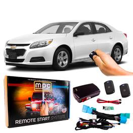 MPC - 1-Button Remote Starter For 2013-2015 Chevrolet Malibu |GAS| Plugin T-Harness - Black