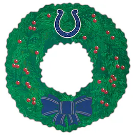 Fan Creations - Indianapolis Colts 16'' Team Wreath Sign - Green