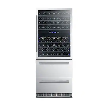 The text on the image reads "00010800 TE1 -n ies me 2 HHS 002S IT IT." However, it is not clear what this text represents or how it relates to the image of the wine refrigerator.