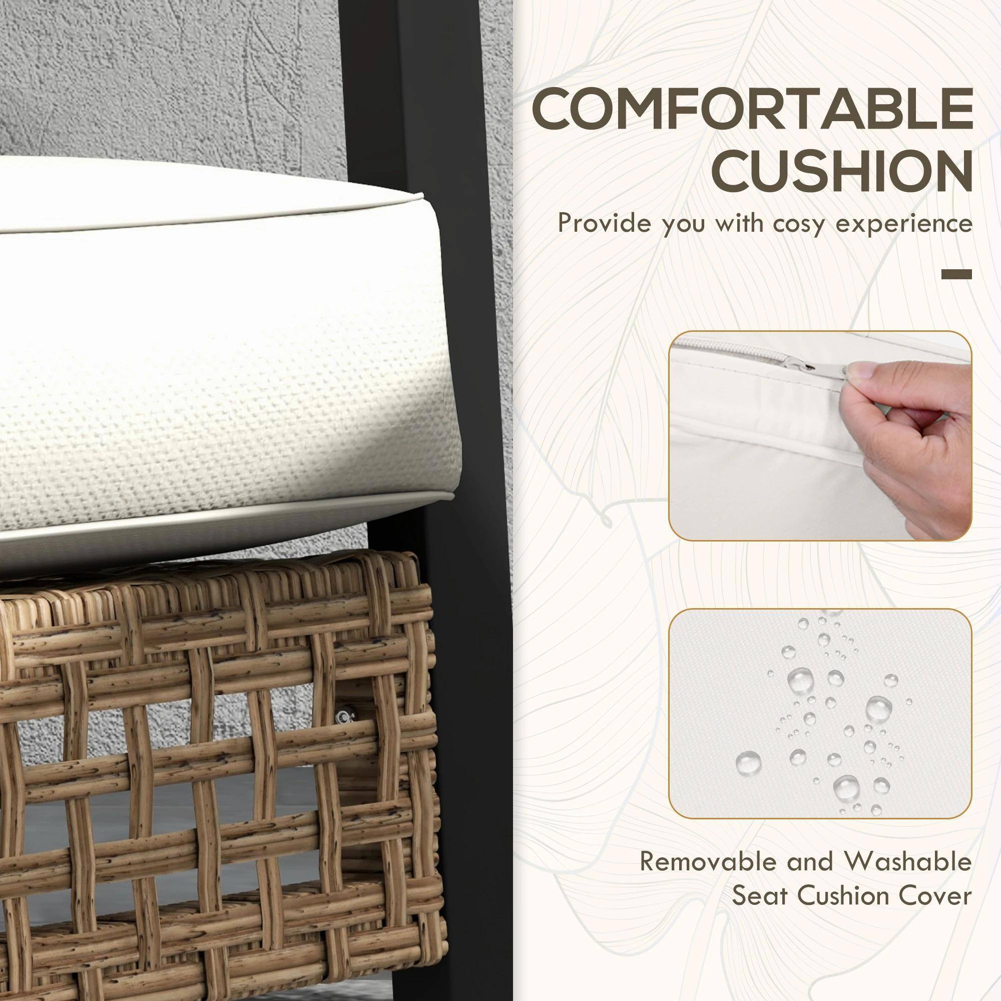 COMFORTABLE CUSHION  
Provide you with cosy experience  

Removable and Washable Seat Cushion Cover