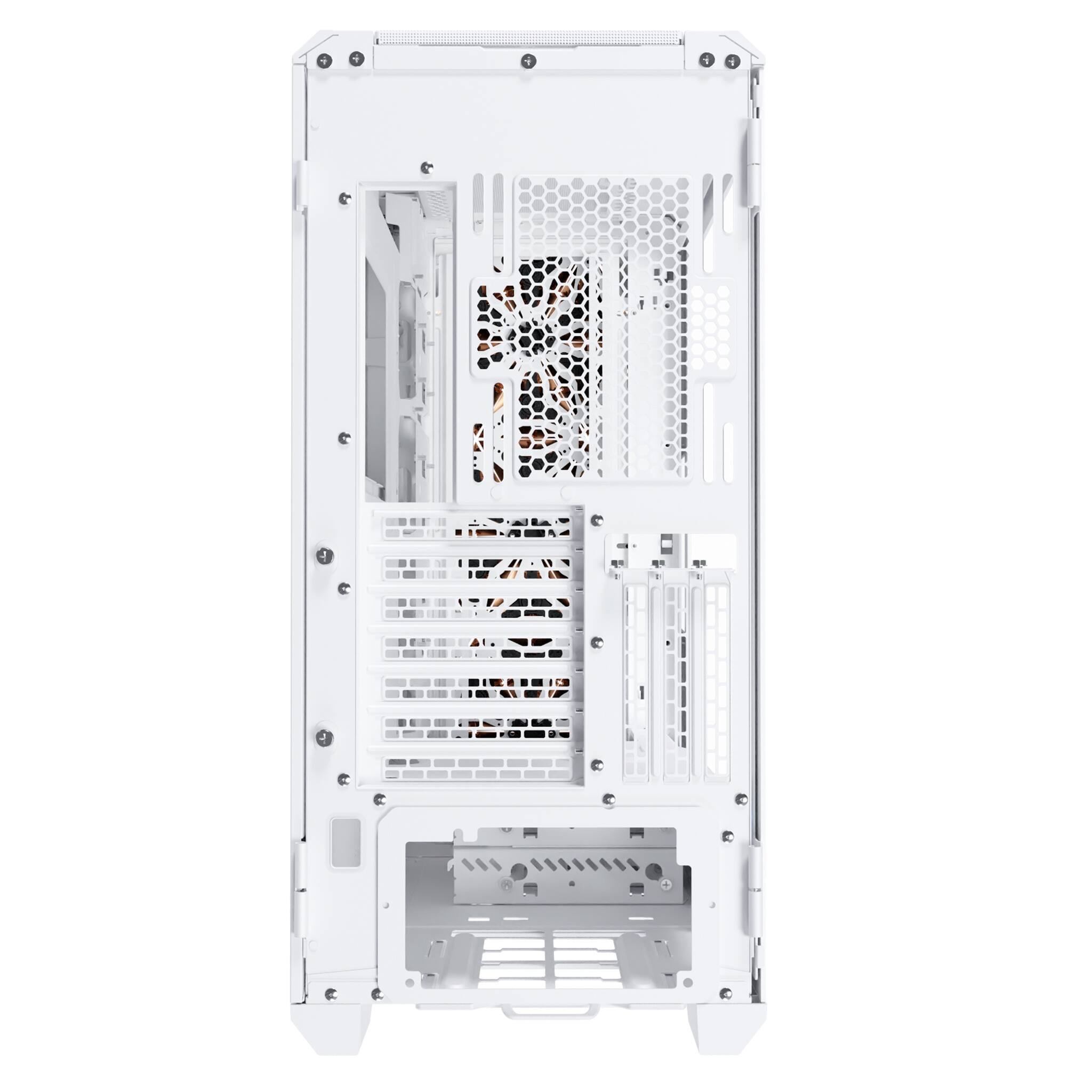 Alt View 7. CyberPowerPC - Kinetic ATX Mid-Tower Front Intelligent Venting PC Case - White.