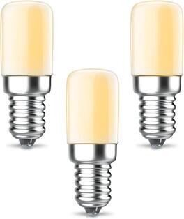 HQRP - 3-Pack T8 E12 LED Bulbs Warm White 2W Replaces Dept 56 56.99244/99244/9924-4 for Village Houses