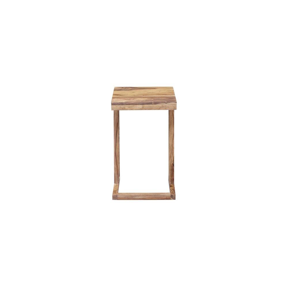 Alt View 2. Porter Designs - Porter Designs Urban Solid Sheesham Wood End Table, Natural (Set of 2) - Brown.
